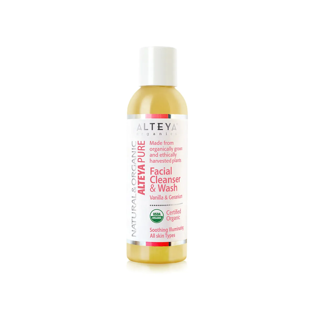 Organic Facial Cleanser & Wash Vanilla & Geranium