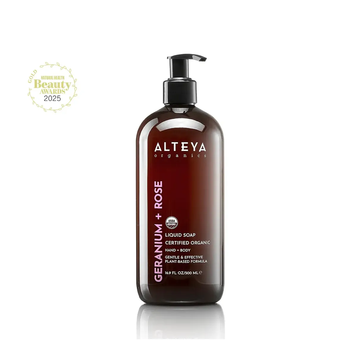 Organic Liquid Soap Geranium & Rose