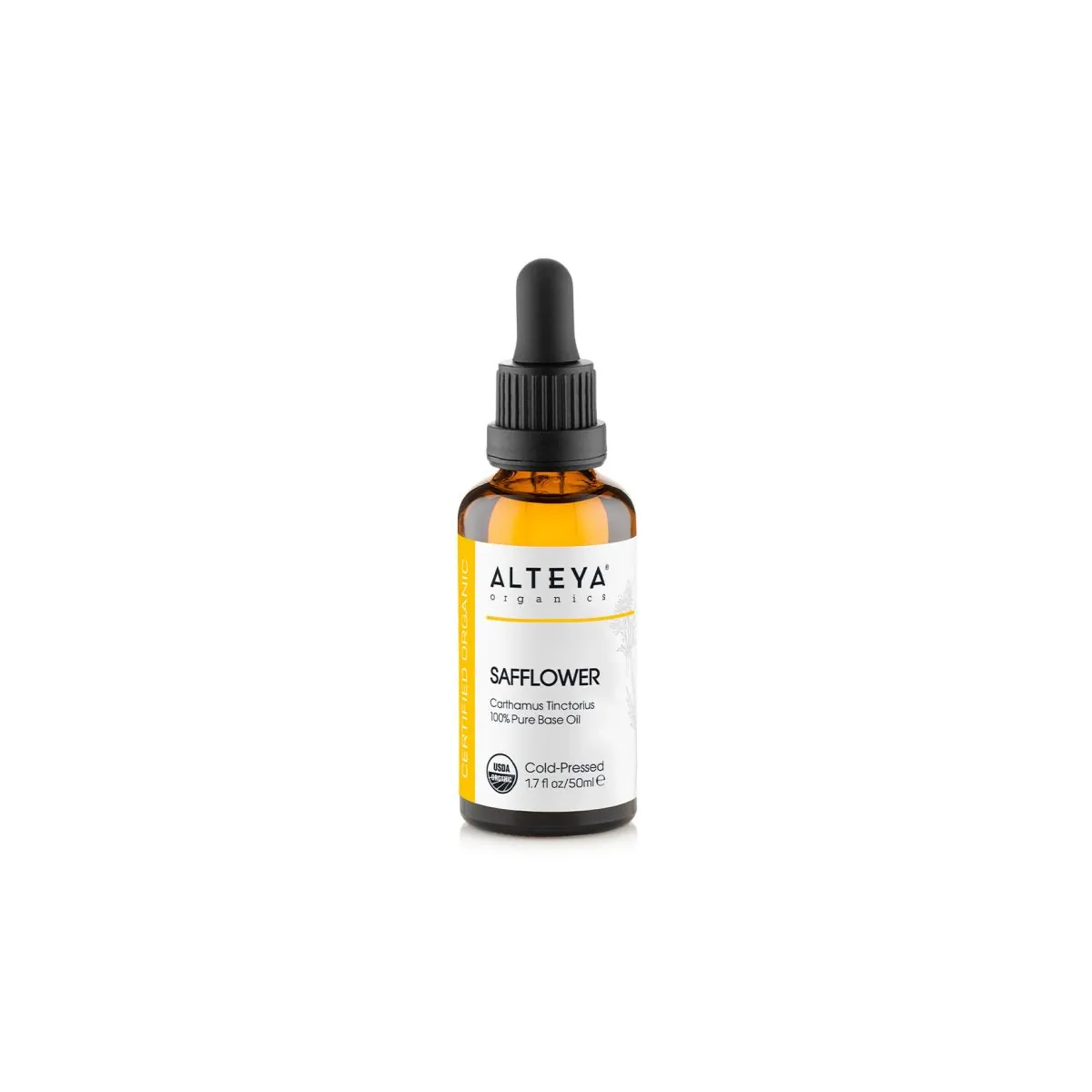 Safflower (Carthamus Tinctorius) 100% Organic Carrier Oil - Cold Pressed