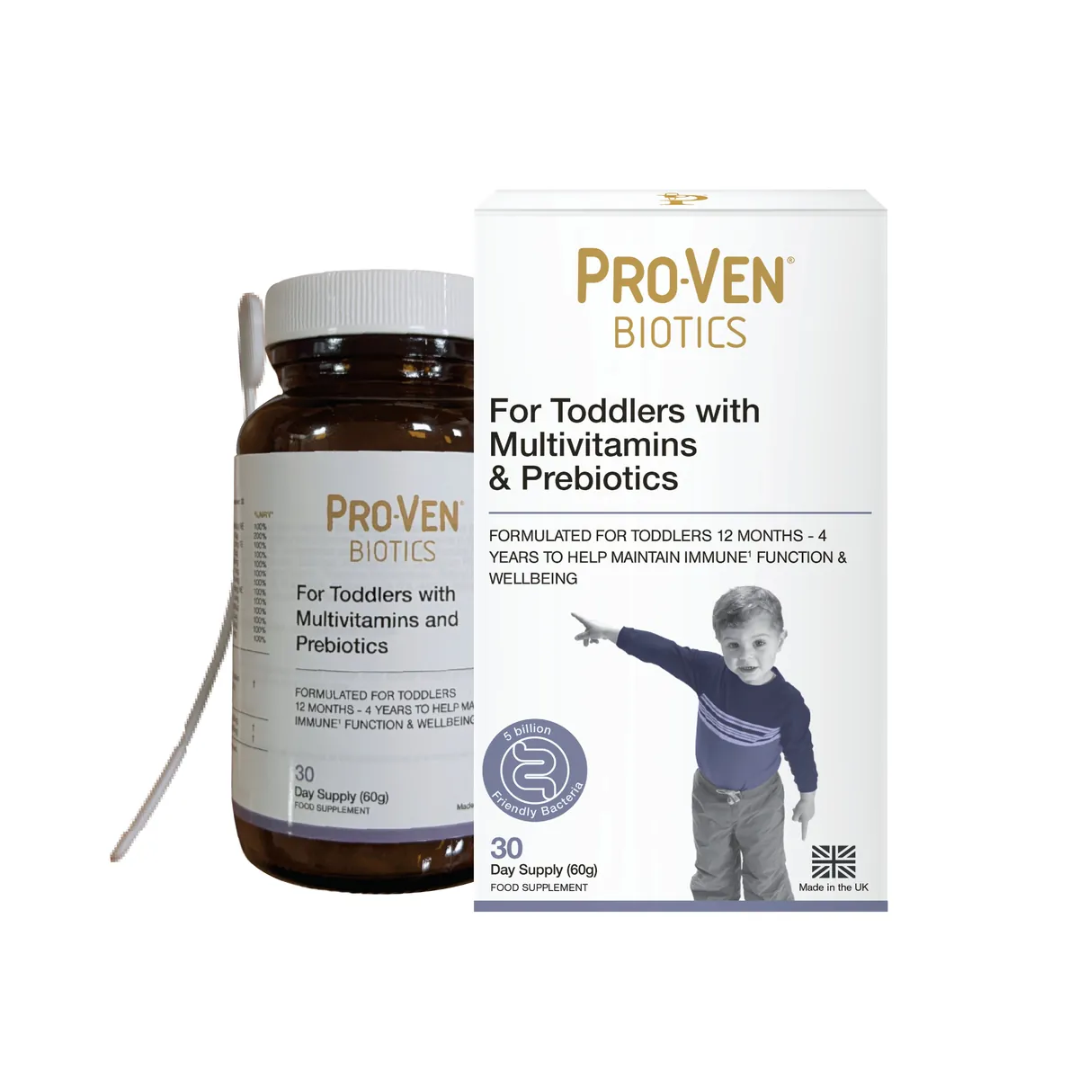 Toddler with Multivitamins